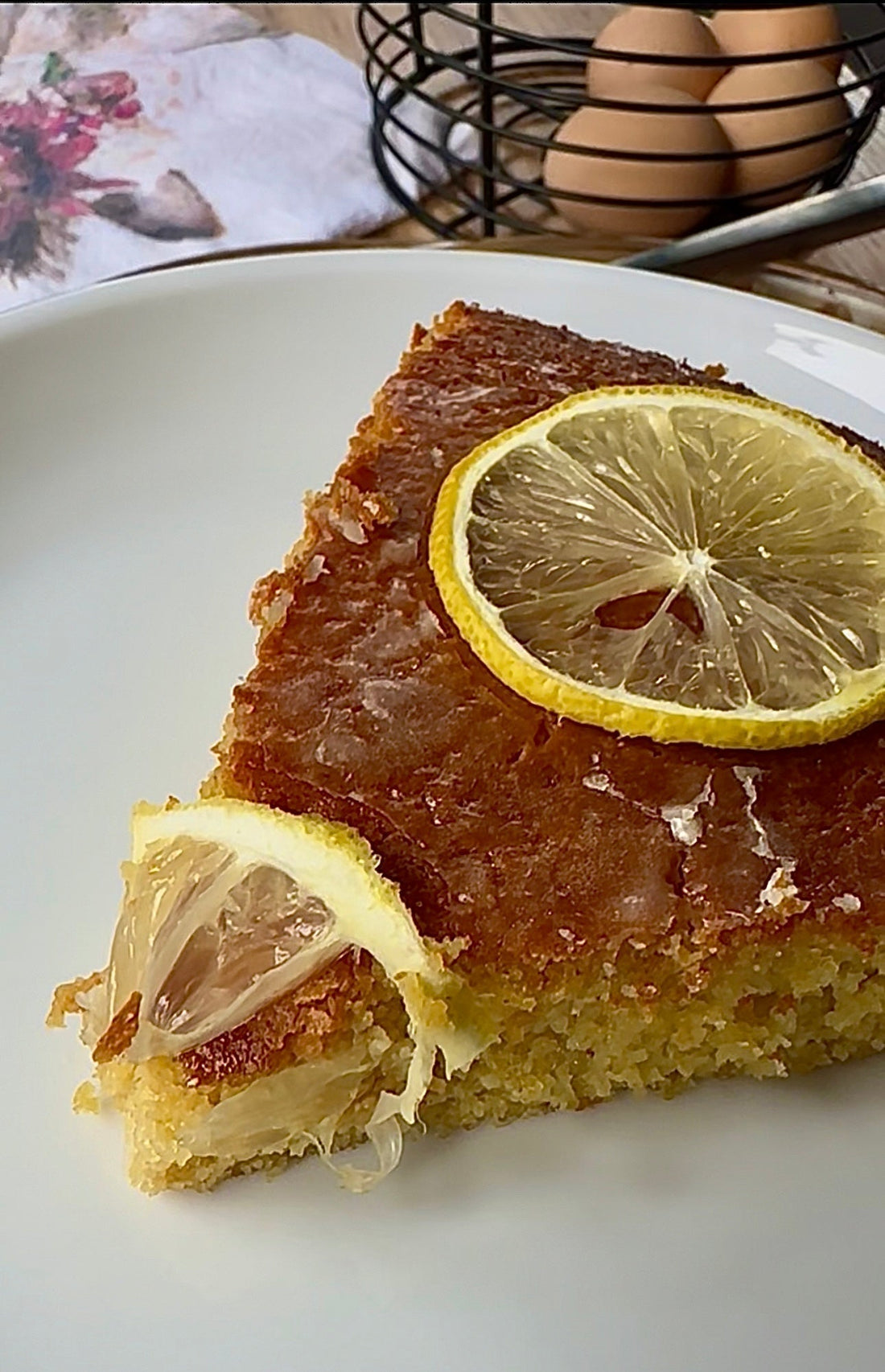 Glazed Gluten Free Lemon Loaf, High in Protein and Fiber (Refined Sugar Free!)