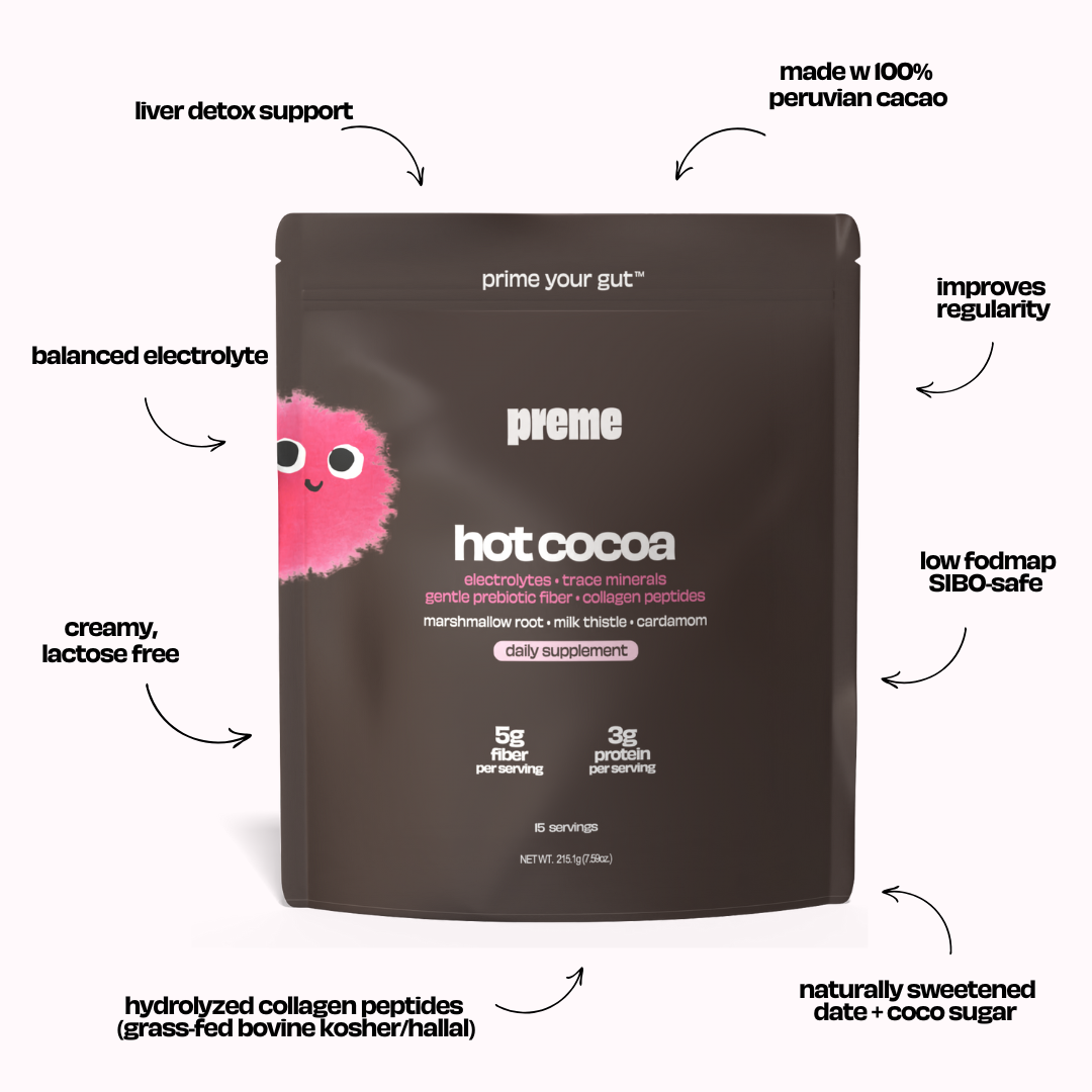 hot cocoa prebiotic collagen electrolytes